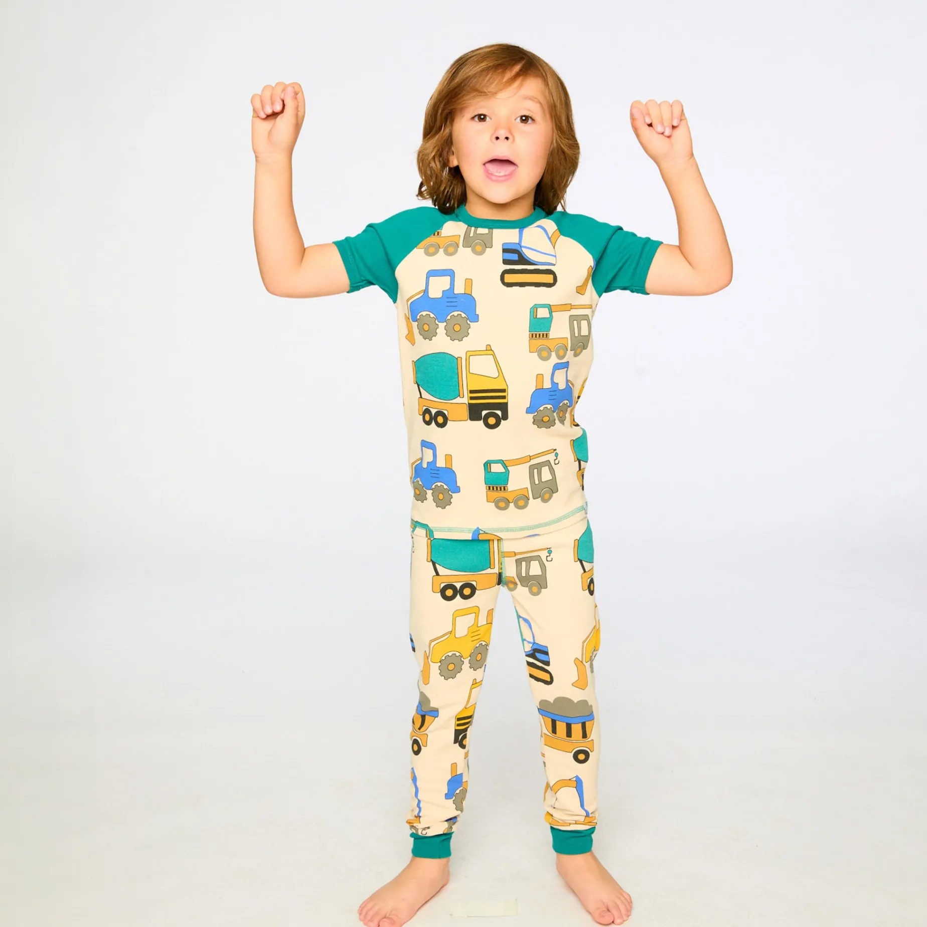 Trucks Pajama Set 7-12