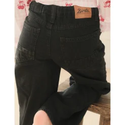 Wide Leg Black Denim 2-8y